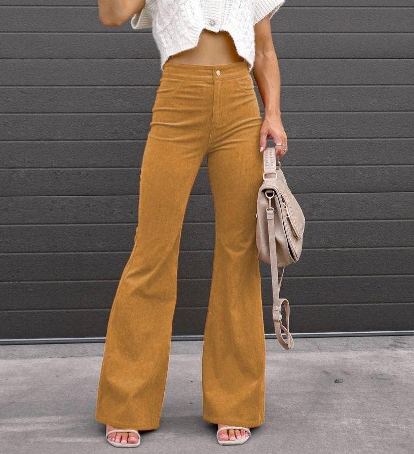 High-Waisted Flared Pants